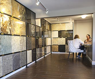 Stone countertop showroom